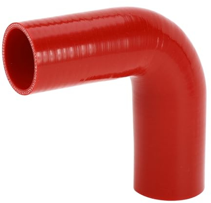 A ABSOPRO 1 Pièce 51-57Mm/2,01-2,24 Id 150Mm/5,91 Longueur 90 Degrés Tuyau De Silicone Rouge Pour Voiture Universel