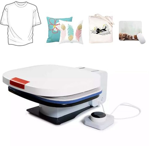 Máquina de prensado térmico automático, máquina de transferencia de calor para sublimación, distribución uniforme del calor, impresora industrial de camisetas para lienzo, almohadas, posavasos