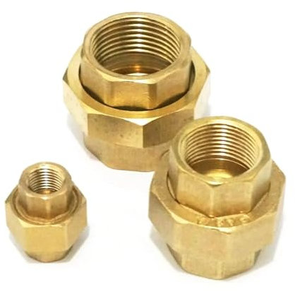 REIUAFWYGV 1pc 1-1/4 1-1/2 2 Female Brass Hex Pipe Union Fitting Connector Adapter Detachable 15 Bar(2)
