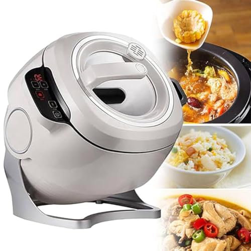 6L Automatic Cooking Machine - 2000W Non-Stick Pan - Electric Multi-Function Smart Cooker - Touch Screen Cooking Robot for Home Cooking