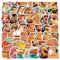 Lovely Cute Capybara Stickers for Kids Teens Funny Durable Capybara Decals for Laptop Water Bottle Pencil Box Hydra Flask Bike Car Bumper Cool Cartoon Animal Gift Sticker-Pack 50Pcs