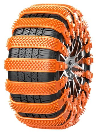 Schneereifenketten, Autoschneeketten, 8er-Set Schneeketten | Rutschfeste Schneeketten, Verstellbarer Reifenreißverschluss Für SUVs. Winterreifenketten, Schneereifenketten, Set Mit 8 Schneeketten, Ruts