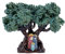 La terra incantata - Ulivo Presepe in ceramica, modellato e dipinto a mano. Ceramiche di Grottaglie (TA) (Tronco bruno e chioma smeraldo, Altezza 8cm)
