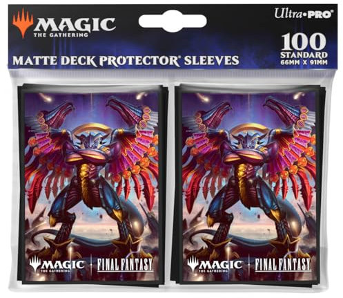 Ultra PRO - Final Fantasy x Universes Beyond Summon Bahamut 100ct Deck Protector Sleeves for Magic: The Gathering | Trading Card Accessories, Collectible Card Game Gear, Final Fantasy Collectibles