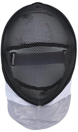 Fechten Helm Atmungsaktive klare Vision Verbesserter Schutz für Wettbewerbe Edelstahl (L)