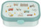 Mepal Brotzeitdose personalisiert, Brotdose Kinder mit Fächern, Lunch Box mit Name BPA-frei auslaufsicher, Bento Box Set mit buntem Aufdruck Fahrzeuge (mint)