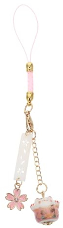 LIFKICH Glückskatze Smartphone Kette Zarter Telefonanhänger für Handys und Gadgets Japanischer Glücksbringer für Freunde und Familie