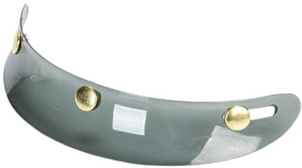 LeeQinersw Helmvisier Abdeckung für 3/4 Jethelme, Grau