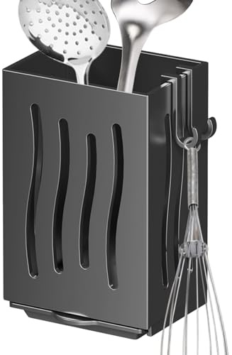 Wall Mounted Chopstick Display - Cutlery Rack Organizer, Multifunctional Design, Drainage Ventilation | Space Saving Storage For Cuch
