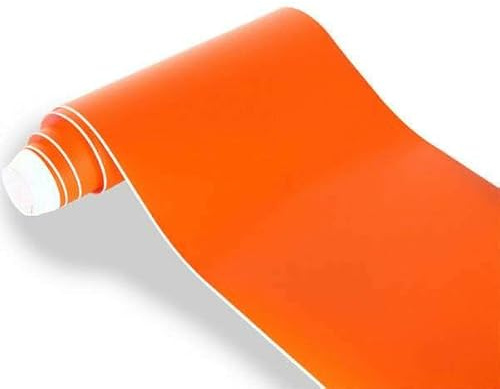 RECAMBO Viperstreifen Oracal Folie Orange matt 200mm x 4000mm zuschneidbar für Karosserie außen - witterungs- und UV-beständig - formbar mit Heißluft - saubere Kanten - Tuning Dekor