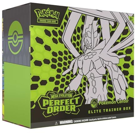 Pokemon TCG: Mega Evolution-Perfect Order Pokemon Center Elite Trainer Box | PO PKC ETB | Exclusive Tyrunt Promo | 11 Booster Packs