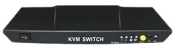 Video-Umschalter, 2x1 Pip Multiviewer Auto USB 2.0 KVM-Switch mit Fernbedienung 4K30Hz Switcher 2 Laptops teilen sich 1 Monitor(Noir)