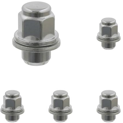 febi bilstein 46663 Radmutter für Leichtmetallfelge, mit unverlierbarer Scheibe (Packung mit 5)