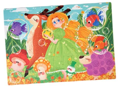 DuskHaven Bodenpuzzle für Kinder, Papierpuzzle, Reisespielzeug für Kinder von 4 8 Jahren (Jungen Und Mädchen), Prinzessin