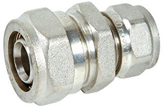 Dipra 126304 raccordo multistrato a compressione, manicotto ridotto, diametro 20-16 mm