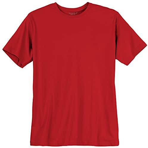 Redfield Herren T-Shirt rot Übergröße Tom