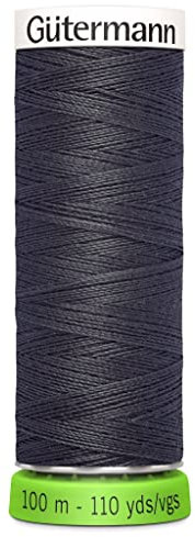 Gutermann Recyceltes Polyester-Faden, 10 m, Anthrazit
