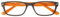 I NEED YOU Lesebrille Feeling, +2.50 Dioptrien, braun-orange