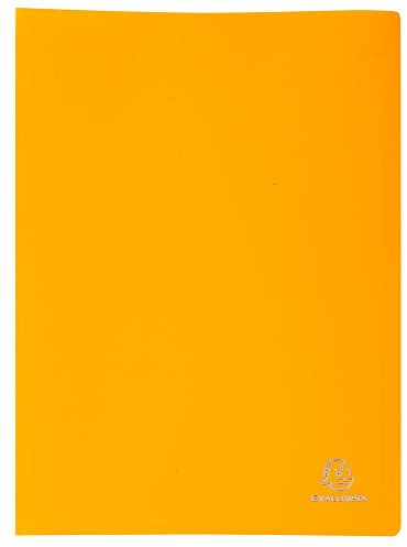 Exacompta - Réf. 8519E - 1 Protège-documents OPAK - 10 pochettes grainées antireflet - 20 vues - pour format A4 - dimensions 24 x 32 cm - couverture en polypro souple - couleur jaune