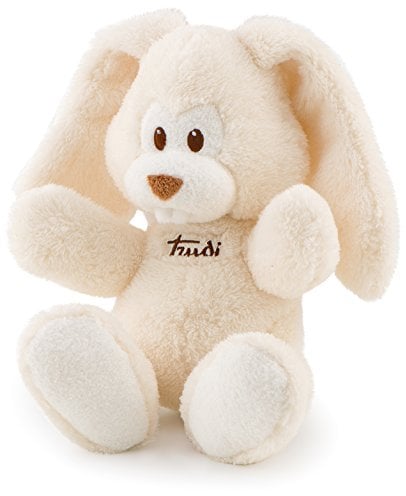 Trudi 8006529181369 - Hase Spieluhr Cremino Elfenbein 26 cm, blau