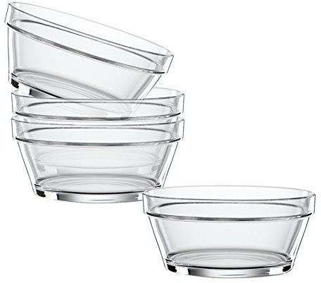 Spiegelau & Nachtmann, 4-teiliges Schalen-Set, 14 cm, Kristallglas, Bistro, 2670144