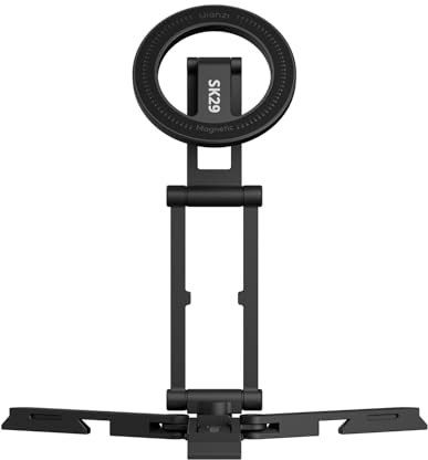 Ulanzi SK29 5-in-1 Handyhalterung/Ministativ mit Mag Safe, Magnetischer Smartphone Halter aus Metall mit Haken und Stativgewinde für i Phone 15 14 13 12 Pro Max Plus Mini