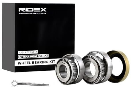 RIDEX Juego de cojinete de rueda 654W0454 Eje trasero, derecha Eje trasero izquierda eje trasero ambos lados Eje delantero 25 20mm Diámetro exterior: 52 47mm Rodamiento de rodillos cónicos con retén
