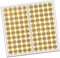 100 PVC Kreise nummeriert 1-100 15mm Klebepunkte von Finest-Folia Aufkleber Folie (R013 Gold)