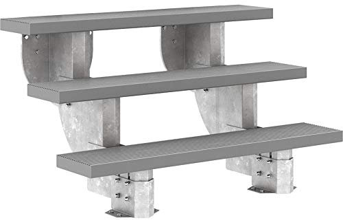 DOLLE Außentreppe Gardenstep 3 Stufen Höhe 55,5-67,5 cm Stufen Trimax® 120m Grau