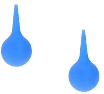 Artibetter Ear Cleaning Ball 2 Pack Ear Syringe Bulb with Smooth Tapered Tip Washing Ball for Wax Removal and Dust Suction Suitable for Babies Kids Adults and Elderly