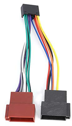 KIMISS 16-poliger AUX-Adapter, ISO-Adapter, Bus-Buchsen-Kabelbaumadapter, passend für NC