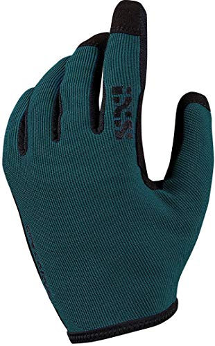 IXS Carve Gloves Grün - Ergonomische robuste MTB Handschuhe, Größe Kids - XL - Farbe Everglade