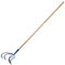 KADAX Cultivateur Manuel en métal, cultivateur à Long Manche en Bois, cultivateur Robuste, Griffe de Jardin, houe de Jardin pour ameublir Le Sol (avec 5 Dents de soc)