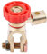 Yuecoom Interrupteur de Déconnexion de Batterie 12v, Universel Coupe Circuit Batterie en Alliage de Zinc Interrupteur Terminal Connexion Pour Voiture(Rouge)