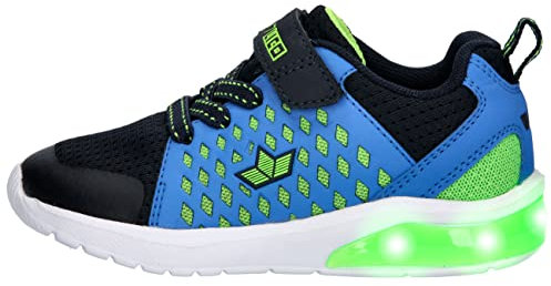 Lico Unisex Kinder Great Vs Blinky Sneaker, Marine Blau Lemon, 30 EU