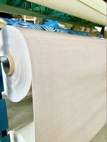 Tischdecke Bulgommes bedruckt, Pailletten, Tischtuch Taupe – am mest (140 x 220 cm)