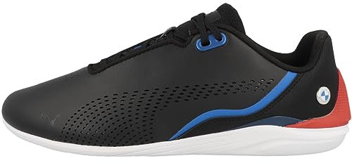 PUMA Unisex BMW MMS Drift CAT Decima Sneaker, Black-POP RED White, 43 EU