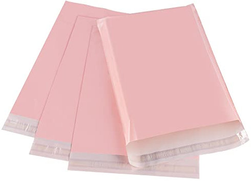 Anstore 60 Versandbeutel Plastik Versandtaschen 300x400mm, Wasserdichte Plastikversandbeutel, Selbstklebend und Blickdicht, Versandbeutel Plastik für Kleidung und Textilien, Rosa