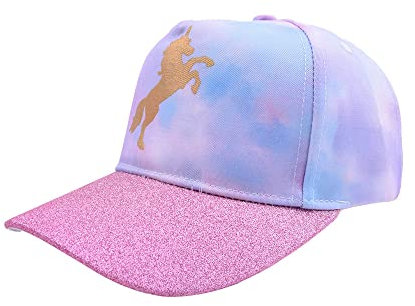 ZKDT Kinder Cap Einhorn Kappe Baseball verstellbar Sommerhut,Geschenk für Kinder Mädchen (3-9 Jahre) (A1,52-54cm)