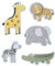 Vertbaudet 5er-Set Lernpuzzles,Savanne, 3-6 Teile beige