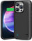 BAHOND Battery Case for iPhone 14 Pro, 5000mAh Rechargeable Extended Battery Charging/Charger Case, Add 100% Extra Juice, Support Wire Headphones (6.1 inch) Black