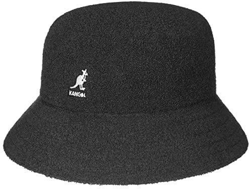 Kangol Frottee Bermuda Bucket Stoffhut Sommerhut Strandhut Sonnenhut Fischerhut (XL (60-61 cm) - dunkelgrau)