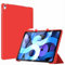 VAGHVEO Custodia per iPad 11a Generazione A16 11 Pollici 2025/ iPad 10a Generazione 10,9 2022 Cover Posteriore Flessibile In Morbido TPU, Supporto a Tre Pieghe Custodie Protettive Case Shell, Rosso