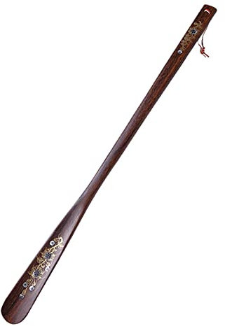 Amagogo Chausse Manche Corne Botte Long Chausse-Pied pour Personnes âgées Chausse-Pied en Bois pour Personnes âgées handicapées Enfants