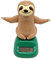 BYNYXI Solar Wackelfigur Faultier, Tanzende Auto Solarfigur Wackelhund Ananaskopf Faultier Dekofigur Solarbetriebene Tanzfiguren Armaturenbrett Deko für Auto, Büro, Schreibtisch,7cmx5cmx10cm