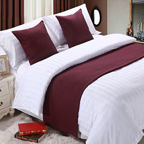 TTiiLoe Morbido copriletto fucsia, non sbiadisce, tinta unita, decorazione per la casa, sciarpa, asciugamano alla moda, per soggiorno, camera da letto, hotel, 240 x 50 cm