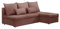 BROMARKT Ecksofa SERTA L-Form Schlafsofa Wohnlandschaft Links/Rechts Couch, Bettkasten,Schlaffunktion,viele Farbvarianten (Rechts, Rino 61 - Dunkelrosa, h80 x t141 x b200 cm)