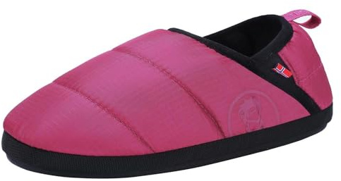 Trollkids Kids Hut Mule | Besonders warm wattiert, Rutschhemmende Gummisohle, Anziehschlaufe