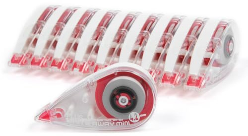 Plus Precision Correction Tape – 20-Pack, Smooth Instant Coverage, No Drying Time, 5/32” (4.2mm) Width x 23 ft (7m) Length, Clean & Accurate Error Correction