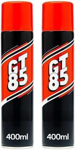 GT85 Spray 400ml: Lubricates, Cleans & Protects Metal/Composite, Rust Defense, Stuck Parts Ease, Shine Restore, Squeak Eliminate, Moisture Disperse (Pack of 2)
